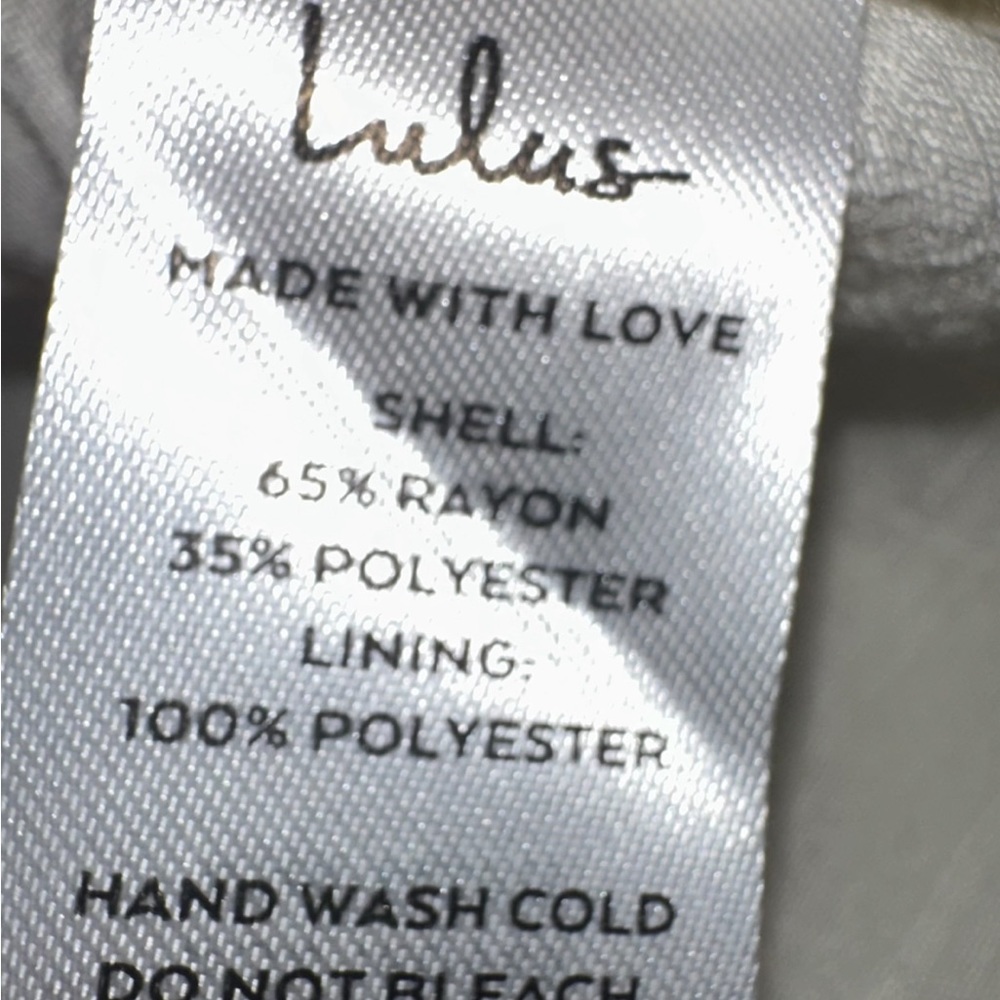 NWT Lulus Cream Color Short Sleeve Prairie Style Dress,‎ Size XL - Picture 11 of 11